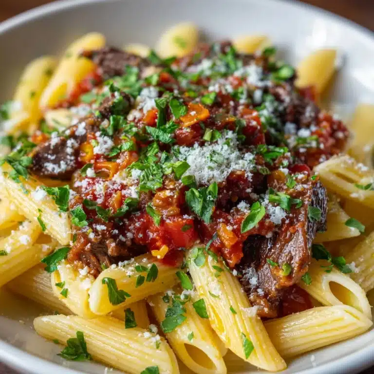Delicious Garlic Beef Pasta Recipe
