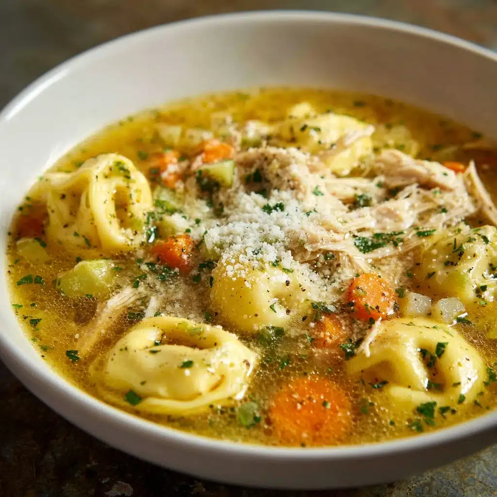 Easy Tortellini Soup with Chicken Broth Recipe - Recipe Image