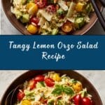 Lemon Orzo Salad Recipe
