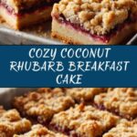 Coconut Rhubarb Breakfast Cake Recipe