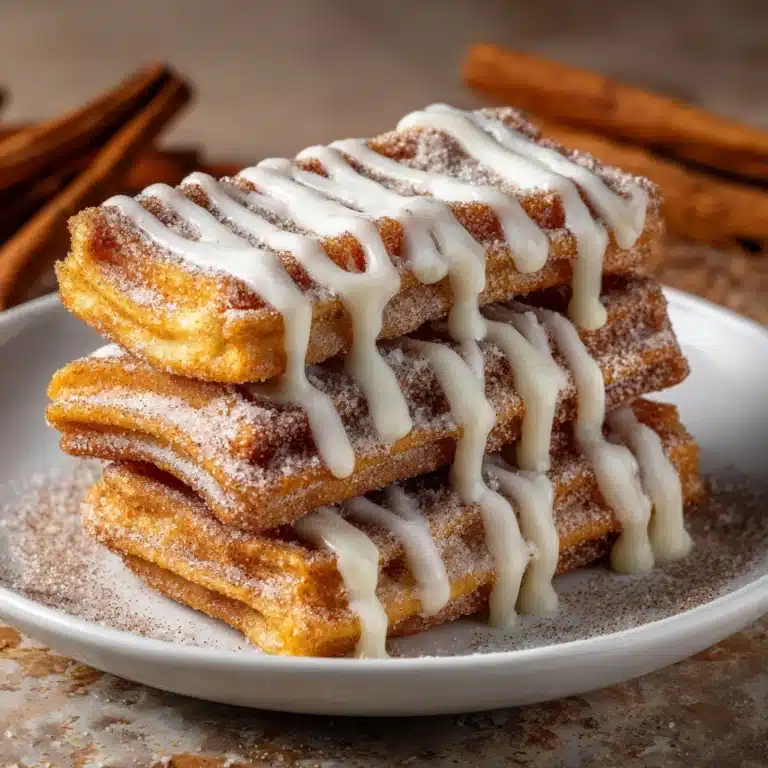 Churro Cinnamon Sugar French Toast with Cream Cheese Icing Recipe