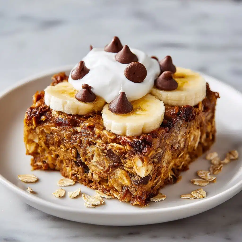 Baked Banana Chocolate Chip Oatmeal Recipe