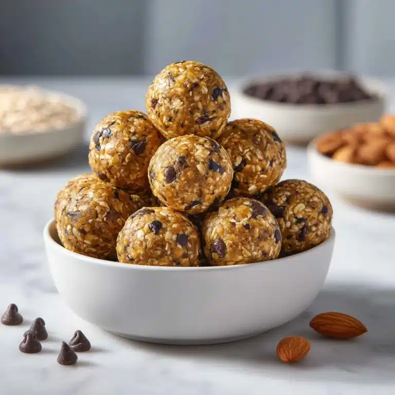 No Bake Chocolate Chip Cookie Balls Recipe