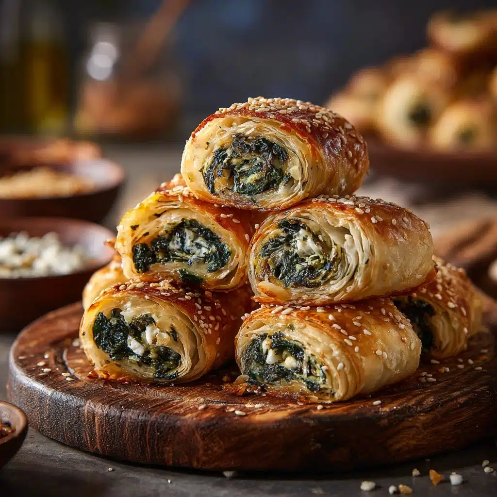 Savory Spinach and Feta Stuffed Puff Pastry Recipe