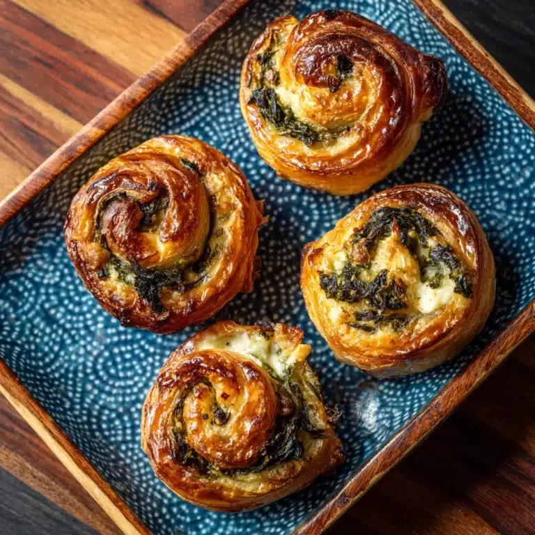 Spinach and Feta Puff Pastry Twists Recipe