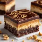 Chocolate Peanut Butter Ooey Gooey Butter Bars Recipe
