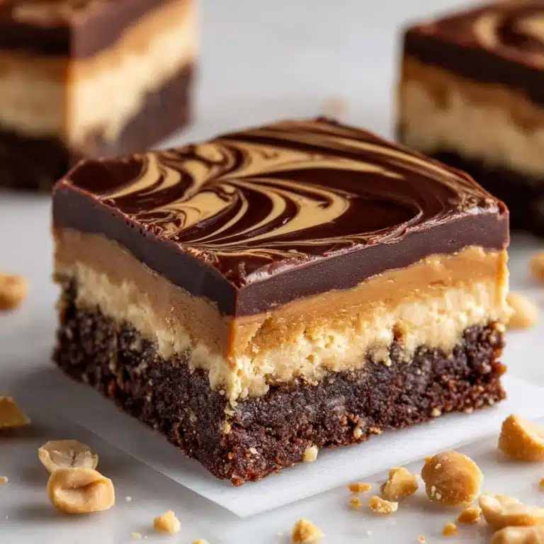 Chocolate Peanut Butter Ooey Gooey Butter Bars Recipe