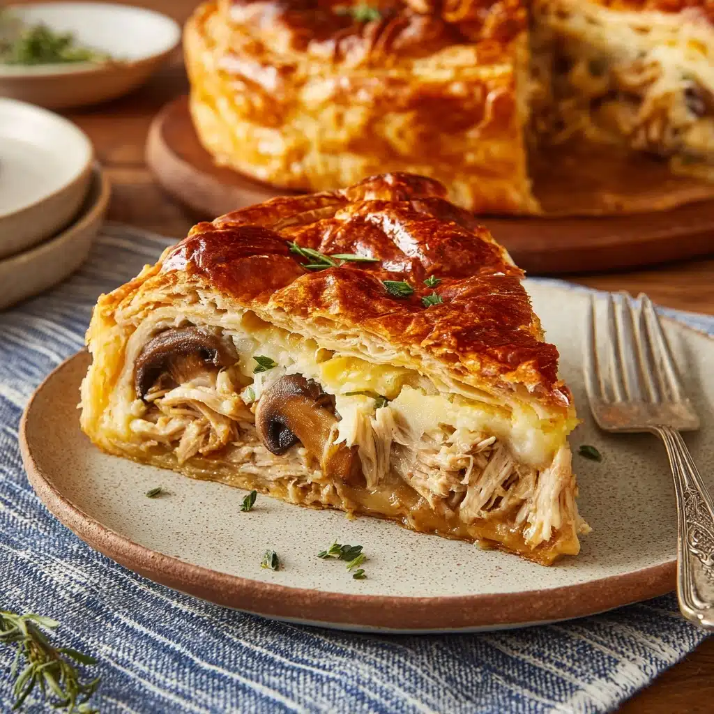 Savory Chicken and Mushroom Puff Pastry Delight Recipe