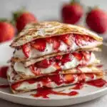 Decadent Strawberry Cheesecake Quesadillas Recipe