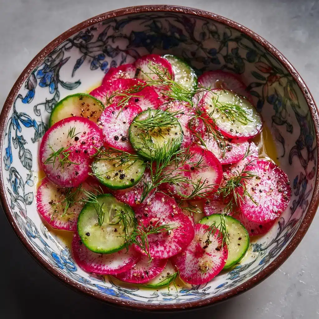 Dewy Dill Delight Radish and Cucumber Salad Recipe
