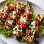 BLT Skewers with Avocado Sauce Recipe