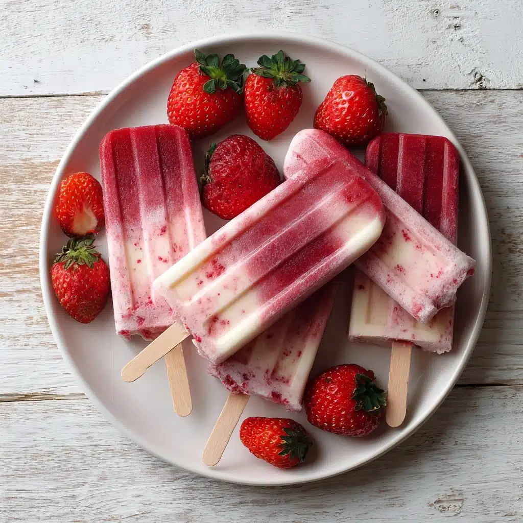 Strawberry Breakfast Popsicles Recipe