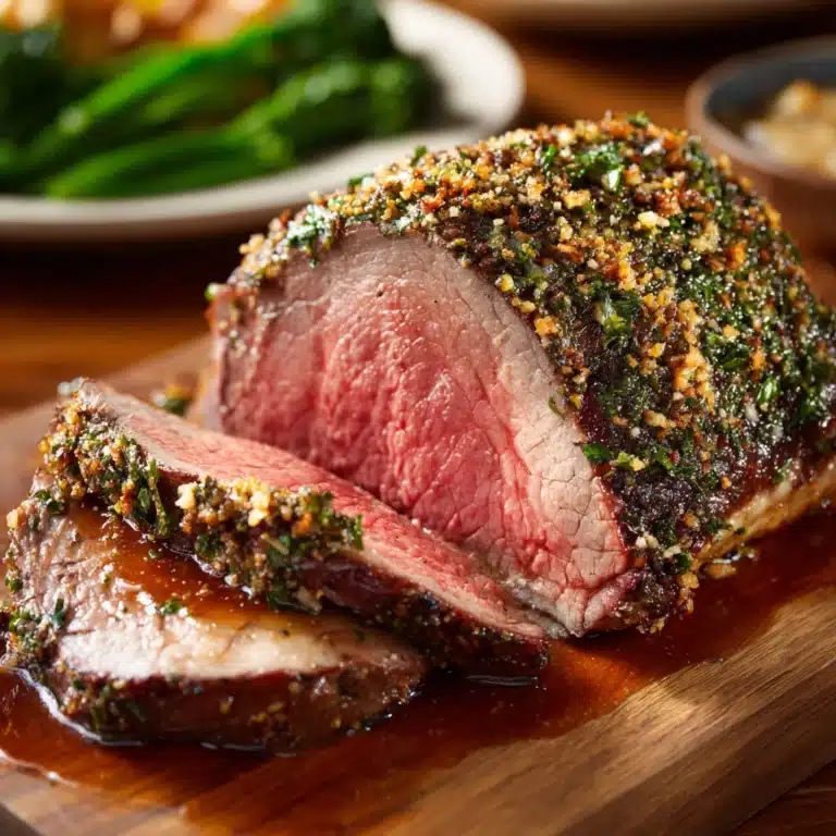 Herb-Stuffed Leg of Lamb Recipe