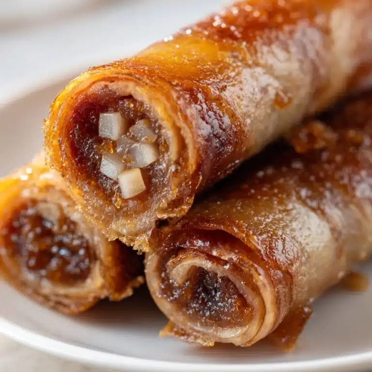 Baked Apple Pie Rice Paper Rolls Recipe
