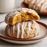 Soft-Baked Pumpkin Snickerdoodle Cookies with Icing Recipe