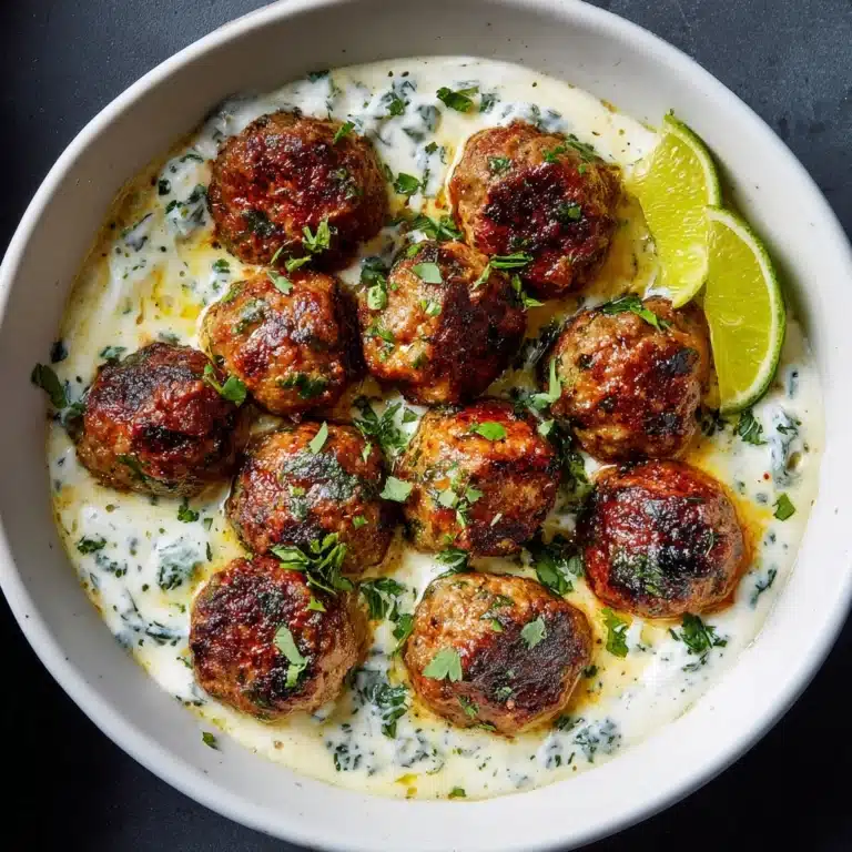 Greek Chicken Meatballs Recipe
