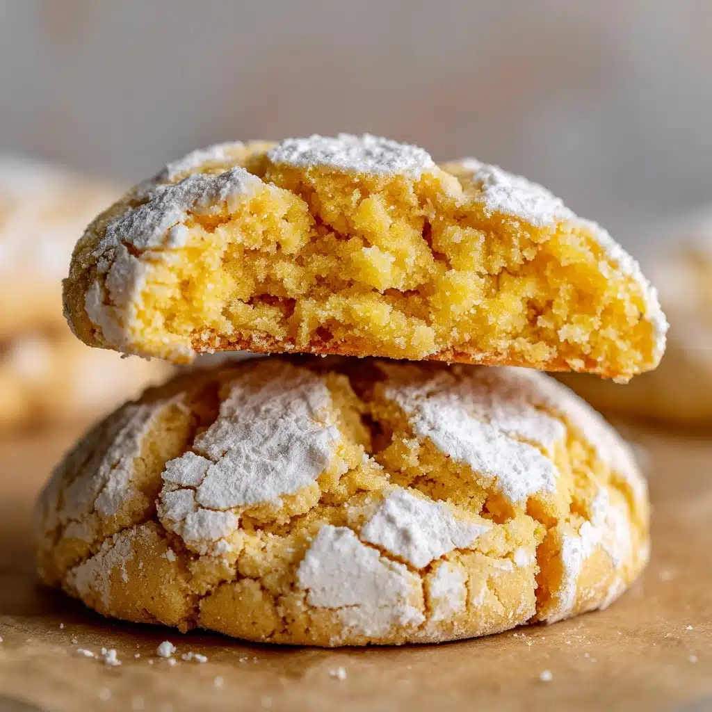 Easy Lemon Crinkle Cookies Recipe - Recipe Image