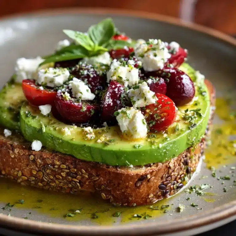 Avocado Feta Toast Recipe
