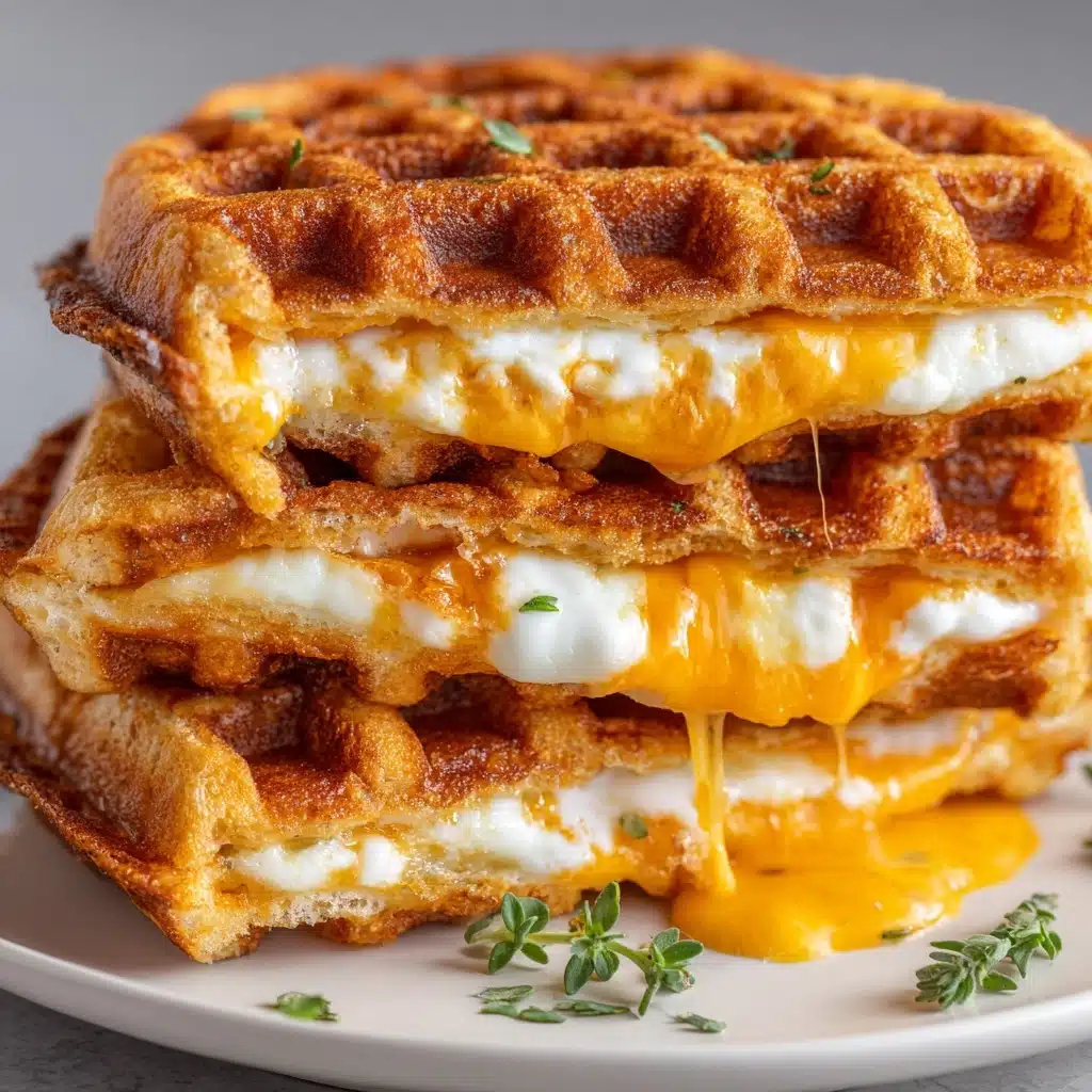Grilled Cheese Chaffle Recipe - Recipe Image