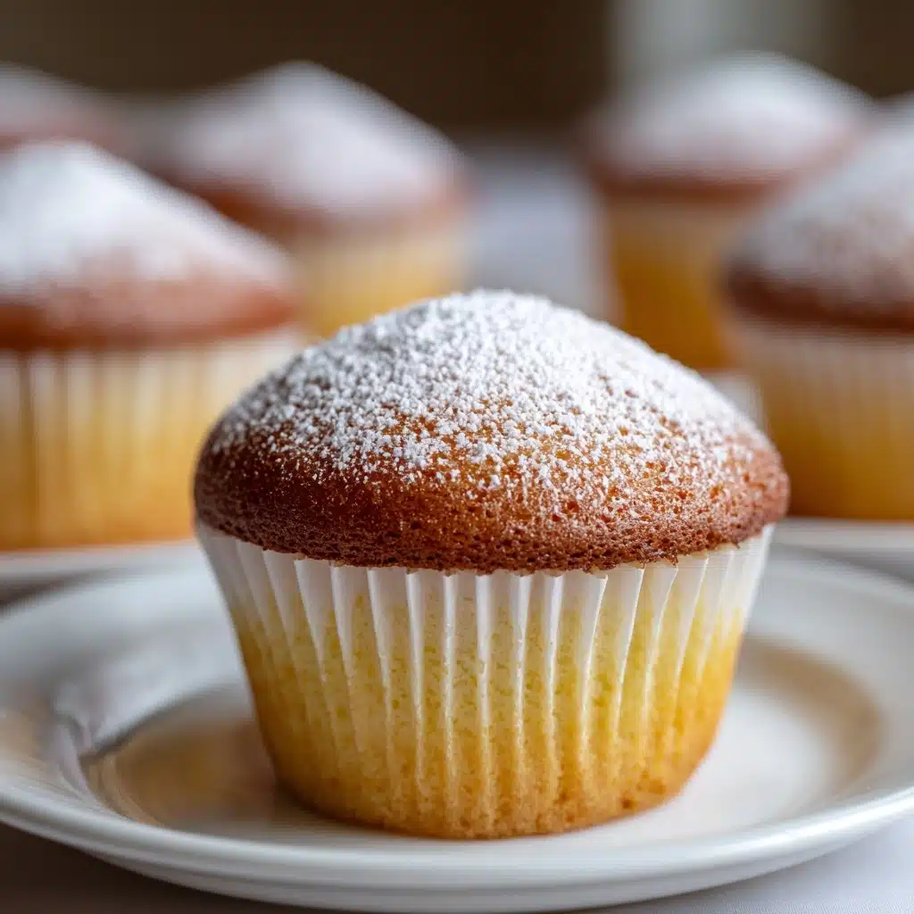 Fluffy Japanese Cotton Cheesecake Cupcakes Recipe - Recipe Image