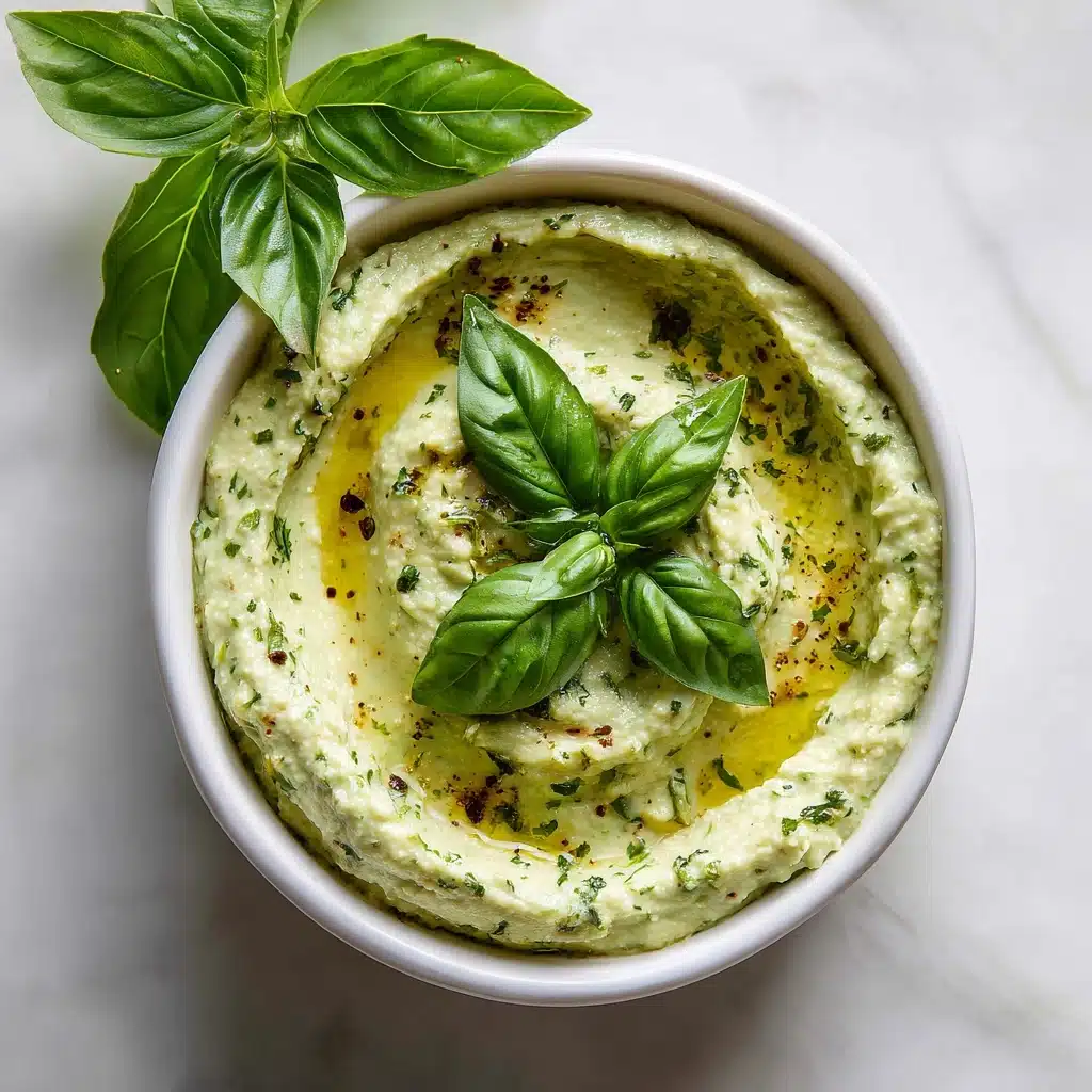 Lemon Basil Hummus Recipe - Recipe Image