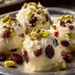 Cranberry Pistachio White Chocolate Truffles Recipe