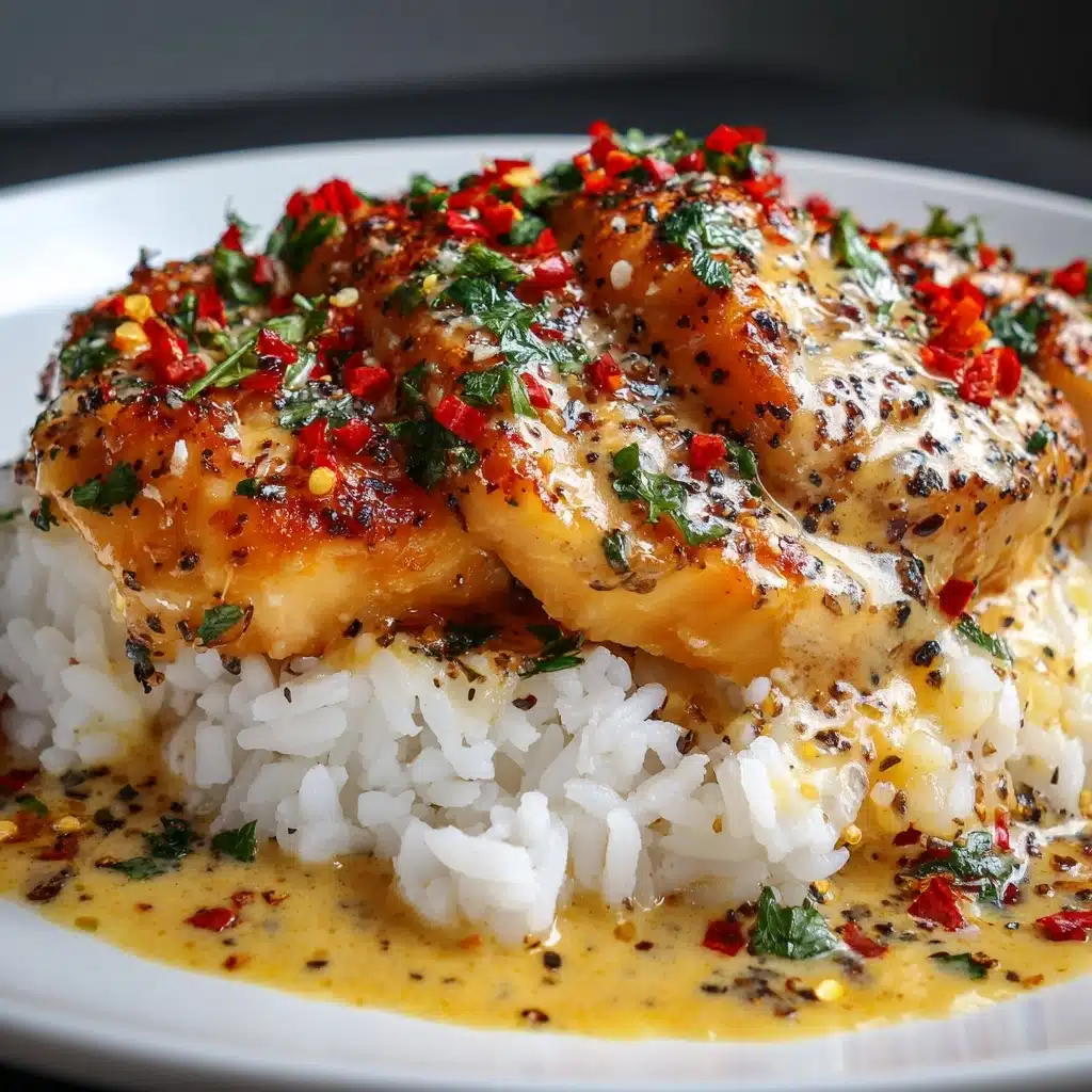 Chicken Scampi with Creamy Garlic Parmesan Rice Recipe