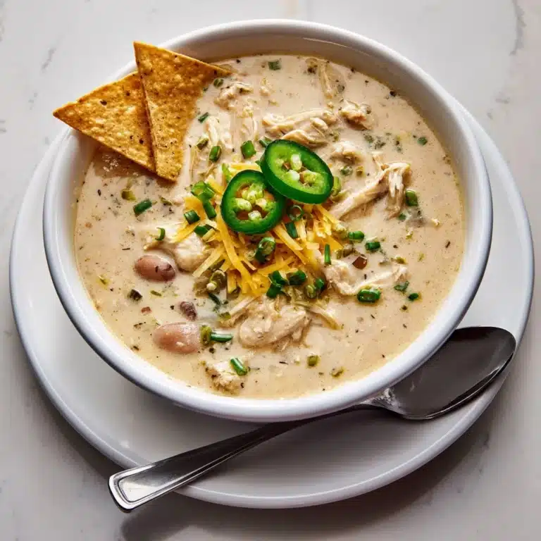 White Chicken Chili with Cream Cheese Recipe