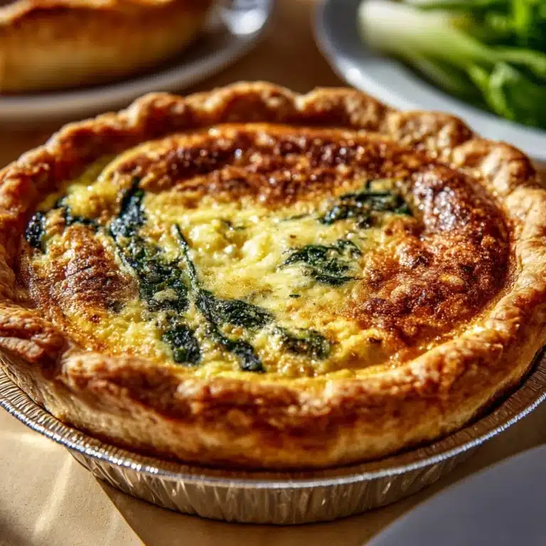 Ricotta Spinach Quiche Recipe