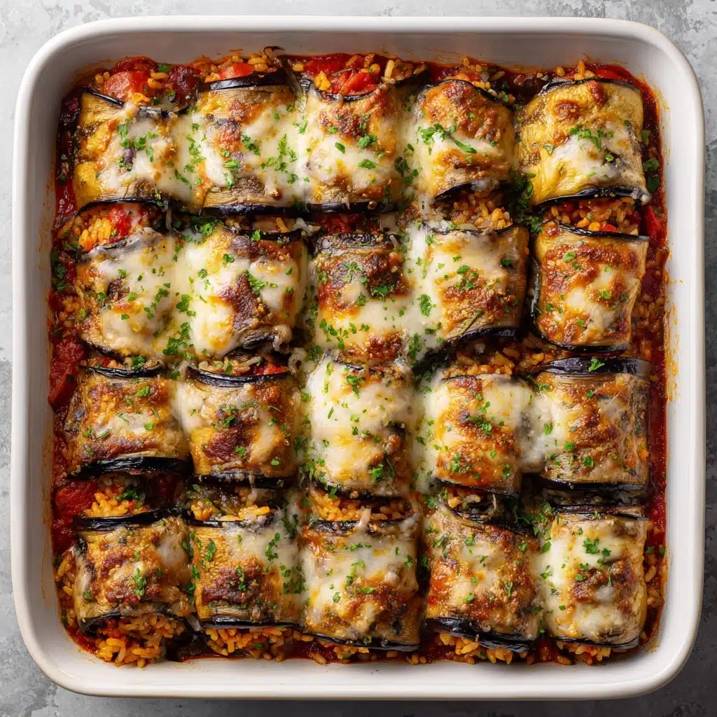 Eggplant Rolls Stuffed with Cheese Recipe