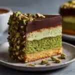 Flourless Pistachio Cake with Chocolate Ganache Recipe