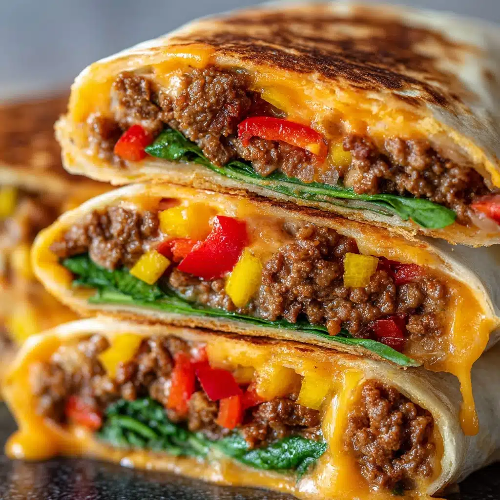 Best Vegan Cheeseburger Wraps Recipe - Recipe Image