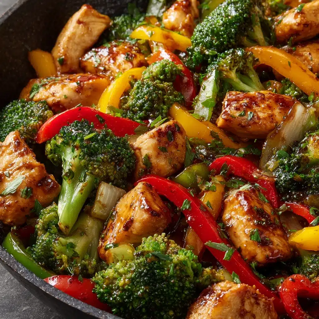 Healthy Chicken and Vegetables Skillet Recipe - Recipe Image