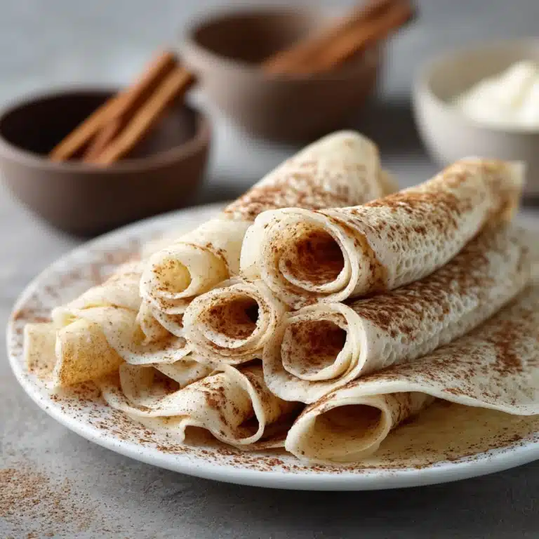 Healthy Cinnamon Roll Protein Crepes Recipe