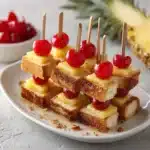 Pineapple Upside Down Cake Kabobs Recipe