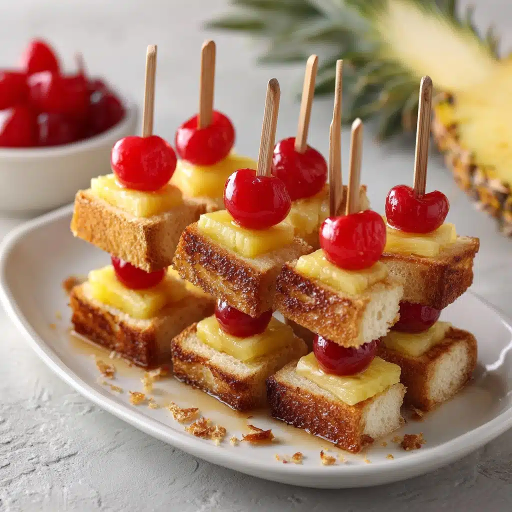Pineapple Upside Down Cake Kabobs Recipe