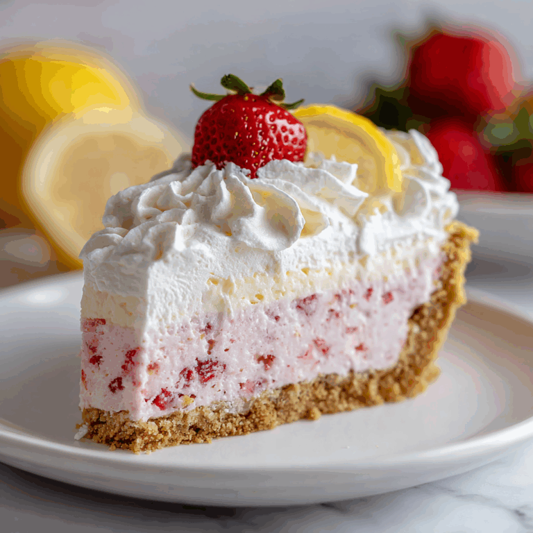 Frozen Strawberry Lemonade Pie Recipe