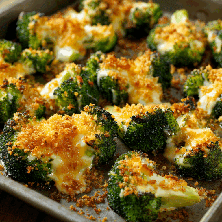 Smashed Broccoli with Parmesan Recipe