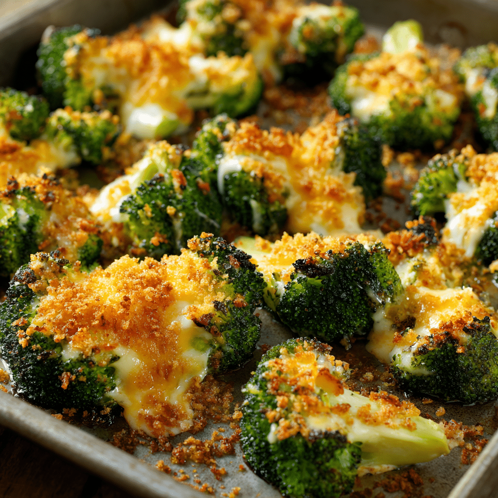 Smashed Broccoli with Parmesan Recipe