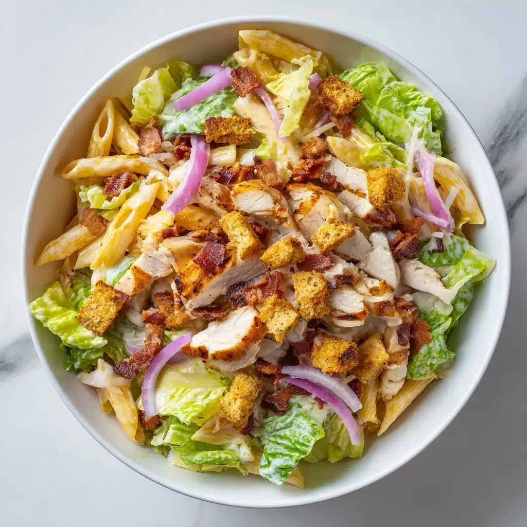 Chicken Caesar Pasta Salad Recipe - Recipe Image