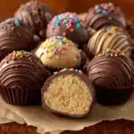 Chocolate Dipped Cookie Dough Truffles Recipe