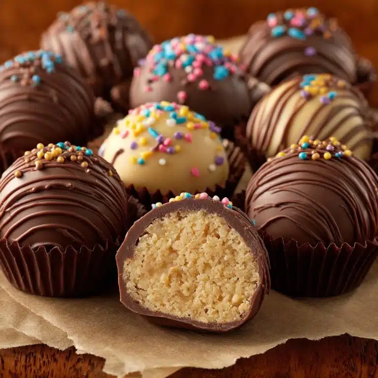Chocolate Dipped Cookie Dough Truffles Recipe