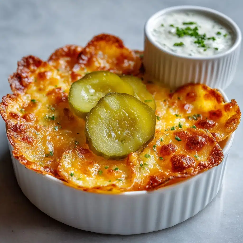 Cheesy Pickle Chips Recipe - Recipe Image