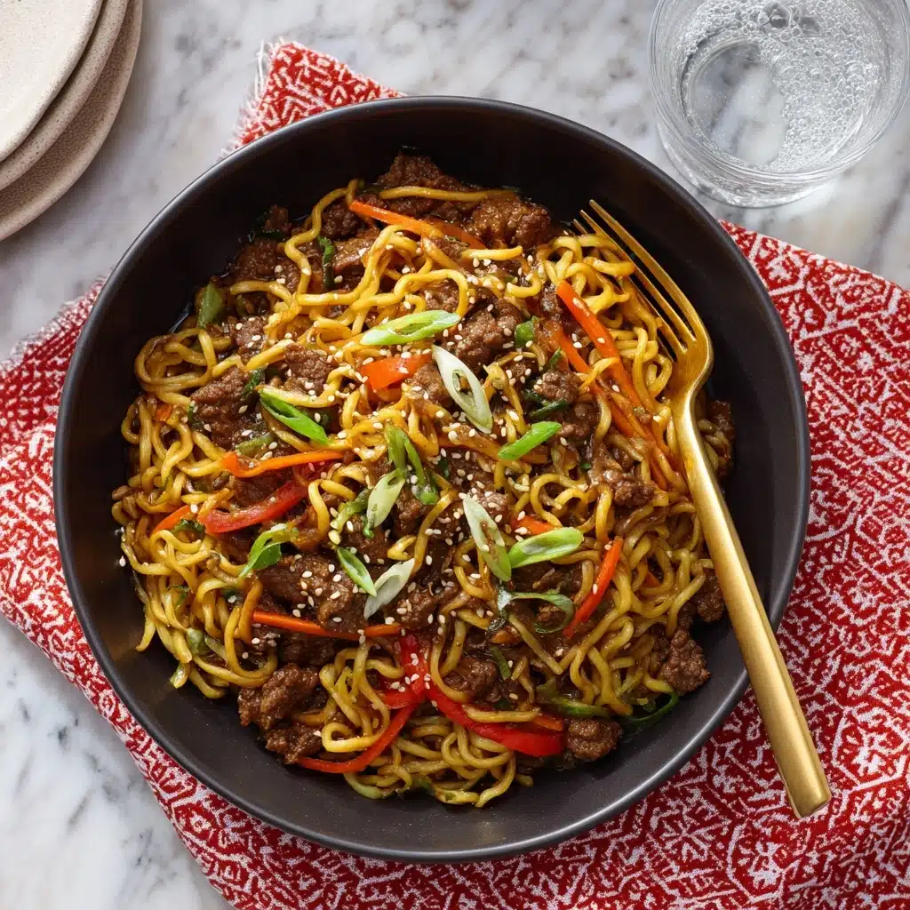 One-Pot Beef Ramen Noodles Recipe - Recipe Image