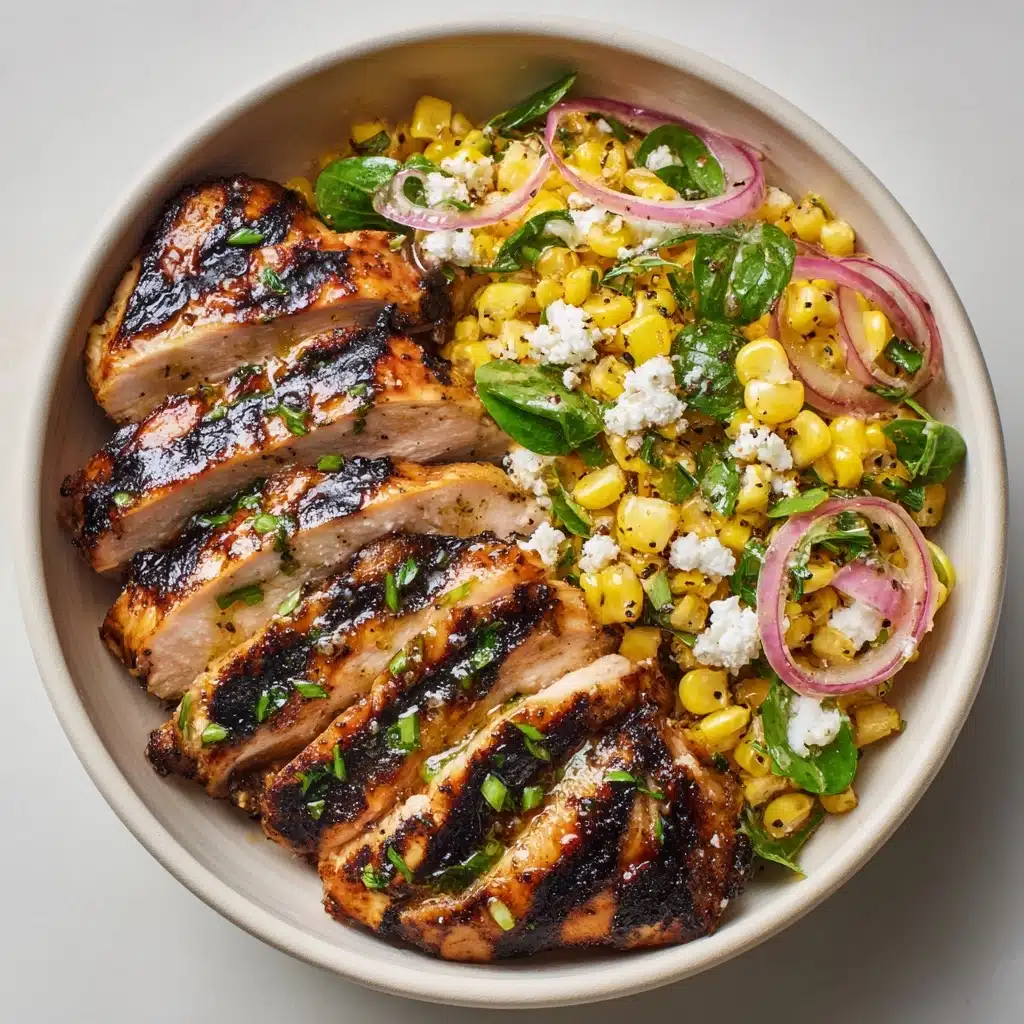 Grilled Hot Honey Chicken with Sweet Corn Salad Recipe - Recipe Image