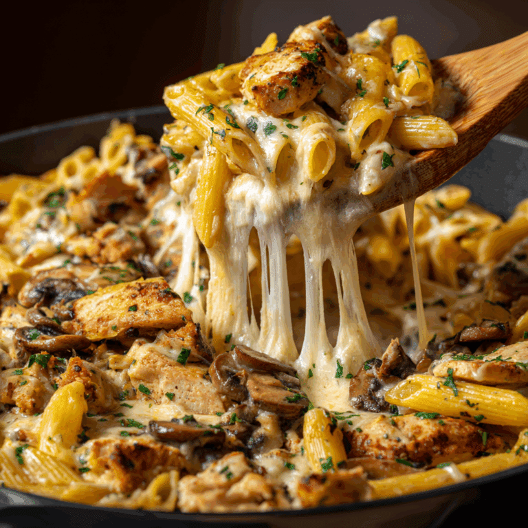 Creamy Chicken & Mushroom Pasta Recipe
