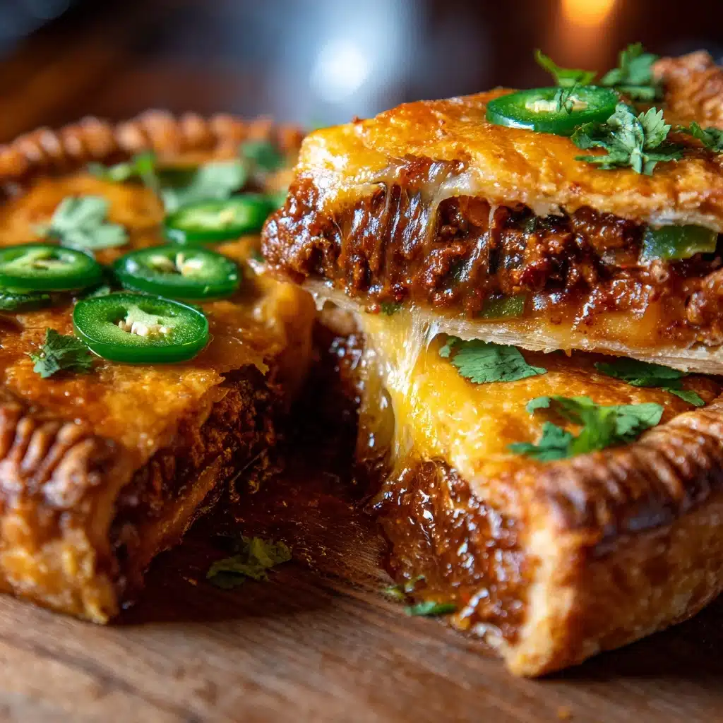 Spicy Jalapeño and Cheese Beef Pie with Leftover Brisket Recipe - Recipe Image