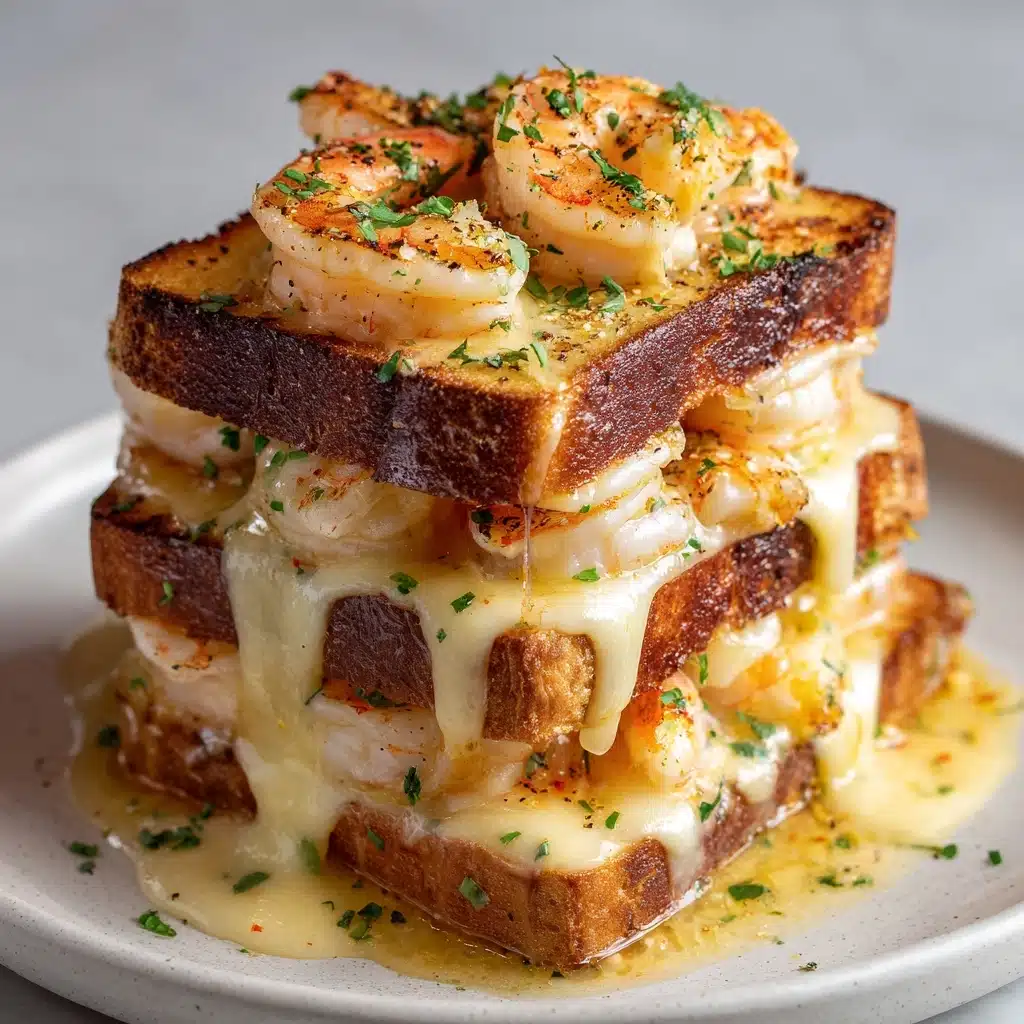 Ultimate Shrimp and Cheese Toast with Garlic Bread Recipe - Recipe Image