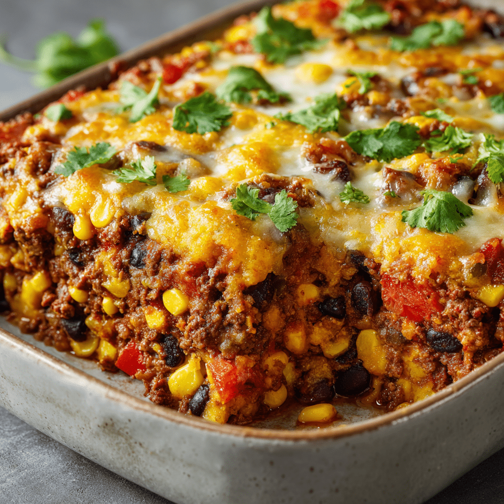 Southwestern Black Bean Casserole Recipe - Recipe Image