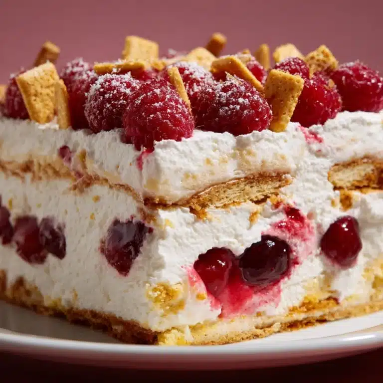 start with a layer of milk-dipped cookies, then spread a layer of the cheesecake mixture over top Recipe